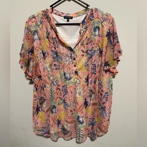 Ava & Grace Multicolor Floral Blouse